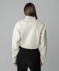 MASSIVE Hoodies WOMENS 3/4 ZIP CROPPED PULLOVER 27 MASSIVE Hoodies WOMENS 3/4 ZIP CROPPED PULLOVER