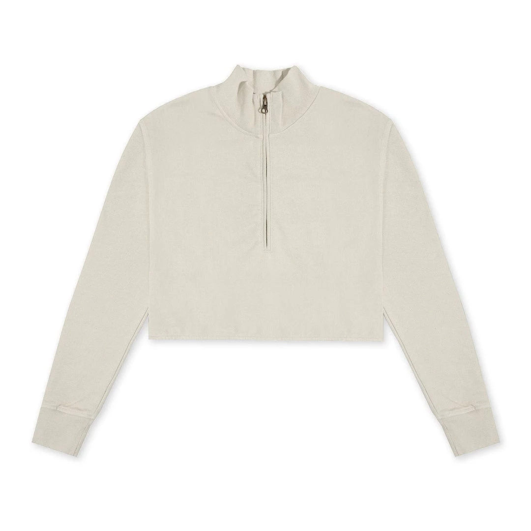 MASSIVE Hoodies WOMENS 3/4 ZIP CROPPED PULLOVER 8 MASSIVE Hoodies WOMENS 3/4 ZIP CROPPED PULLOVER