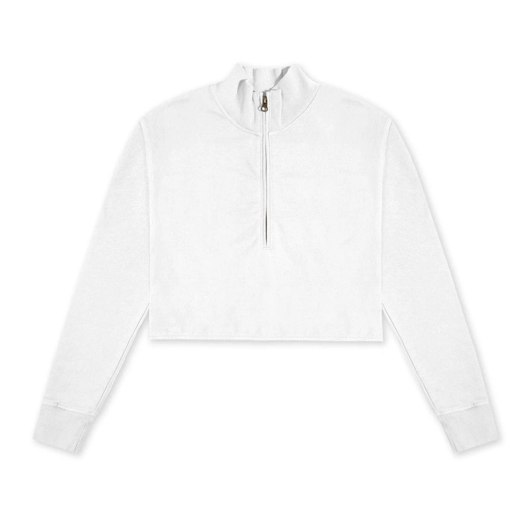 MASSIVE Hoodies WOMENS 3/4 ZIP CROPPED PULLOVER 16 MASSIVE Hoodies WOMENS 3/4 ZIP CROPPED PULLOVER