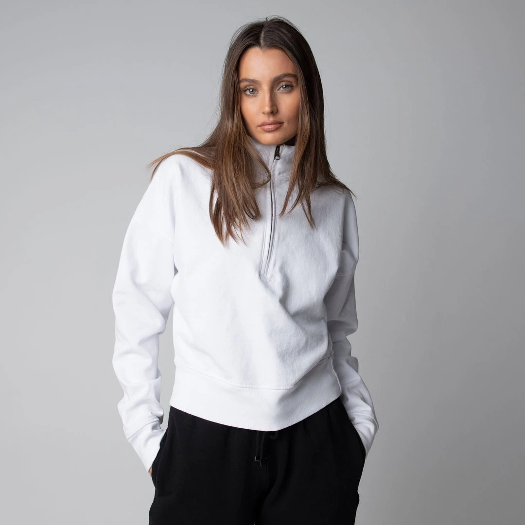 MASSIVE WOMENS 3/4 ZIP PULLOVER 4 MASSIVE WOMENS 3/4 ZIP PULLOVER