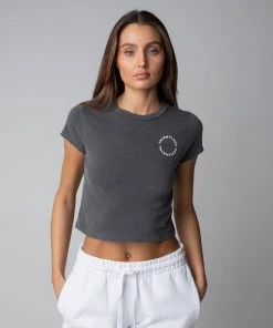 MASSIVE WOMENS BABY TEE - CIRCLE LOGO Best Sellers 25 MASSIVE WOMENS BABY TEE - CIRCLE LOGO Best Sellers