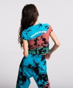 MASSIVE Tops WOMENS BABY TEE - HIGHLIGHTER CRYSTAL WASH