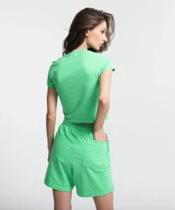 MASSIVE WOMENS BABY TEE - HIGHLIGHTER