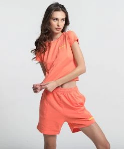 MASSIVE WOMENS BABY TEE - HIGHLIGHTER