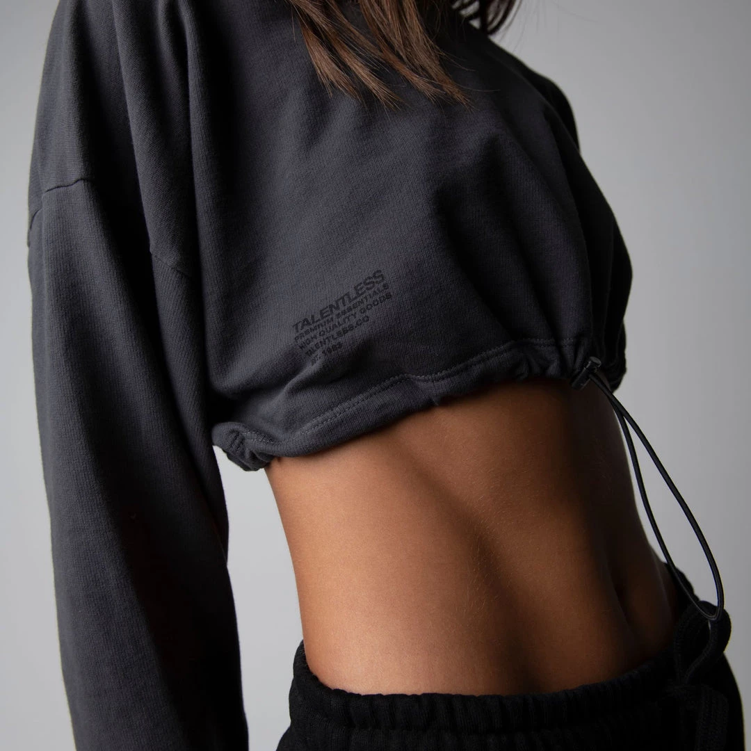 TALENTLESS WOMENS CINCH CROP CREW 26 TALENTLESS WOMENS CINCH CROP CREW