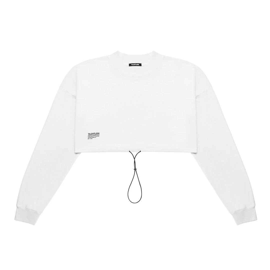 TALENTLESS WOMENS CINCH CROP CREW 3 TALENTLESS WOMENS CINCH CROP CREW