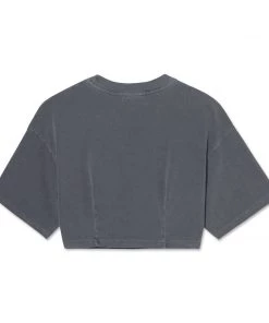 MASSIVE WOMENS CROP DARTED TEE