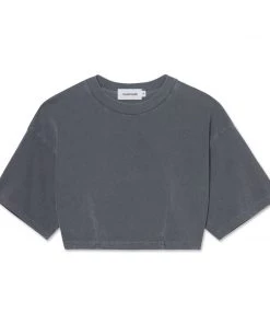 MASSIVE WOMENS CROP DARTED TEE