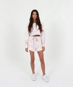 TALENTLESS WOMENS CROPPED CREWNECK - WATERCOLOR