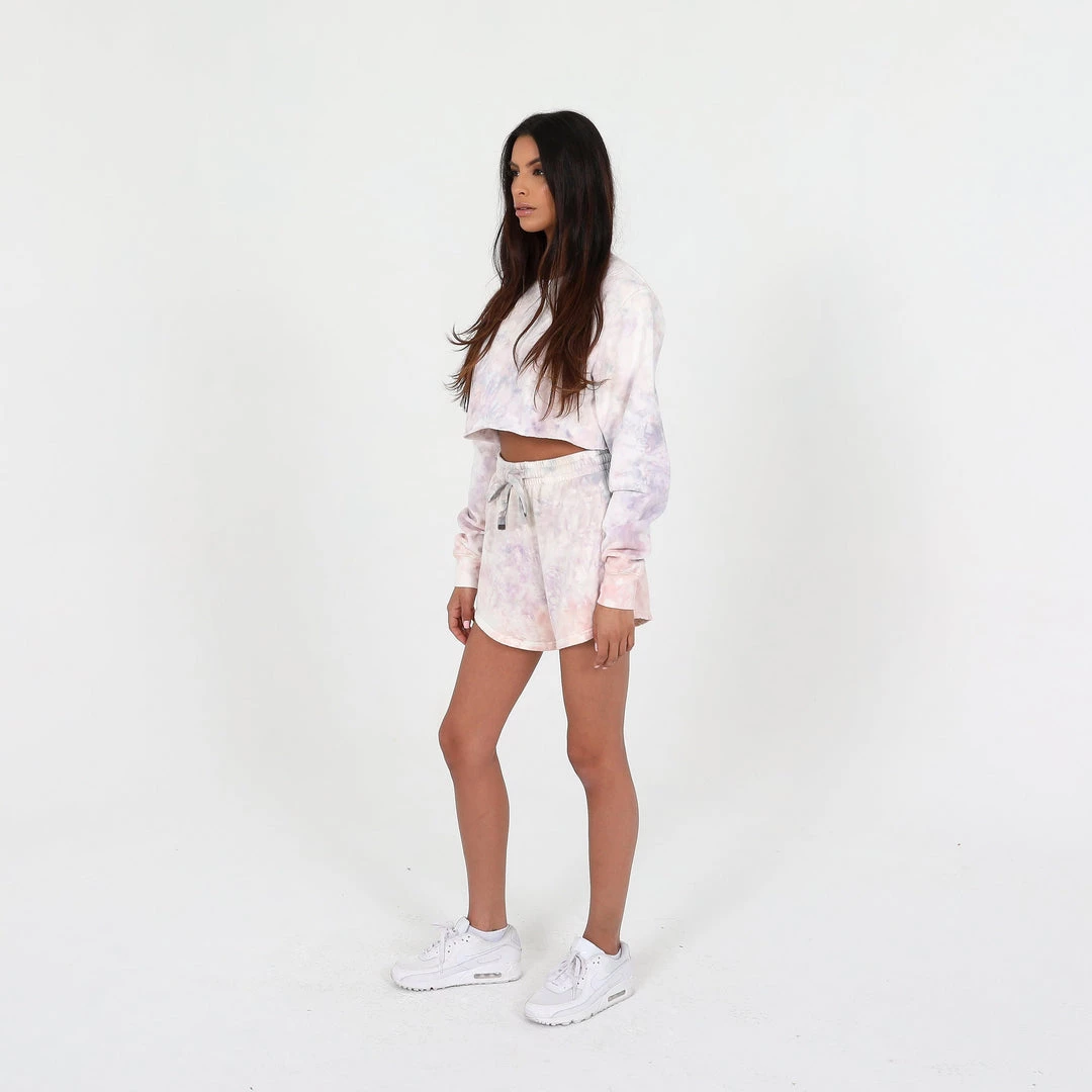 TALENTLESS WOMENS CROPPED CREWNECK - WATERCOLOR 5 TALENTLESS WOMENS CROPPED CREWNECK - WATERCOLOR