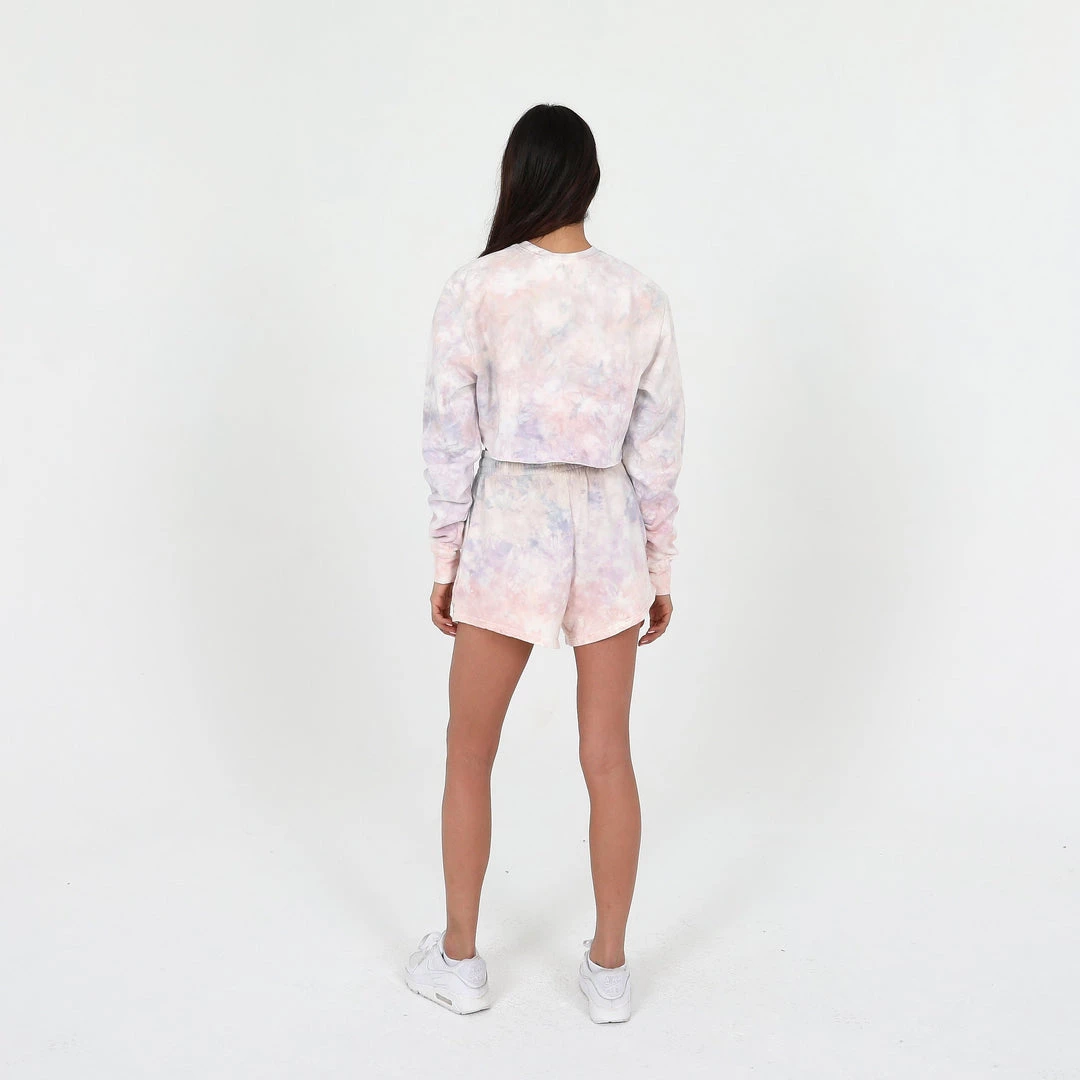 TALENTLESS WOMENS CROPPED CREWNECK - WATERCOLOR 6 TALENTLESS WOMENS CROPPED CREWNECK - WATERCOLOR