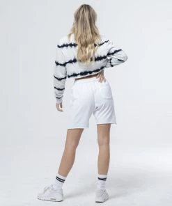 TALENTLESS WOMENS CROPPED CREWNECK - ZEBRA WASH