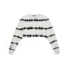 TALENTLESS WOMENS CROPPED CREWNECK - ZEBRA WASH