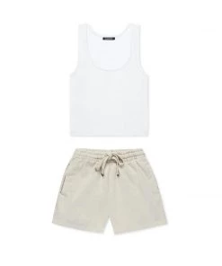 MASSIVE WOMENS CROPPED MODAL TANK + HEAVYWEIGHT CLASSIC SHORTS - BUNDLE Bundles