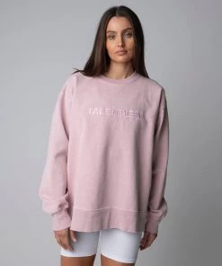 TALENTLESS WOMENS EMBROIDERED CREWNECK - PASTEL Crewnecks 30 TALENTLESS WOMENS EMBROIDERED CREWNECK - PASTEL Crewnecks