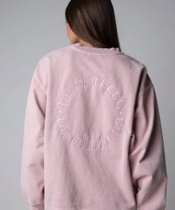 TALENTLESS WOMENS EMBROIDERED CREWNECK - PASTEL Crewnecks 29 TALENTLESS WOMENS EMBROIDERED CREWNECK - PASTEL Crewnecks