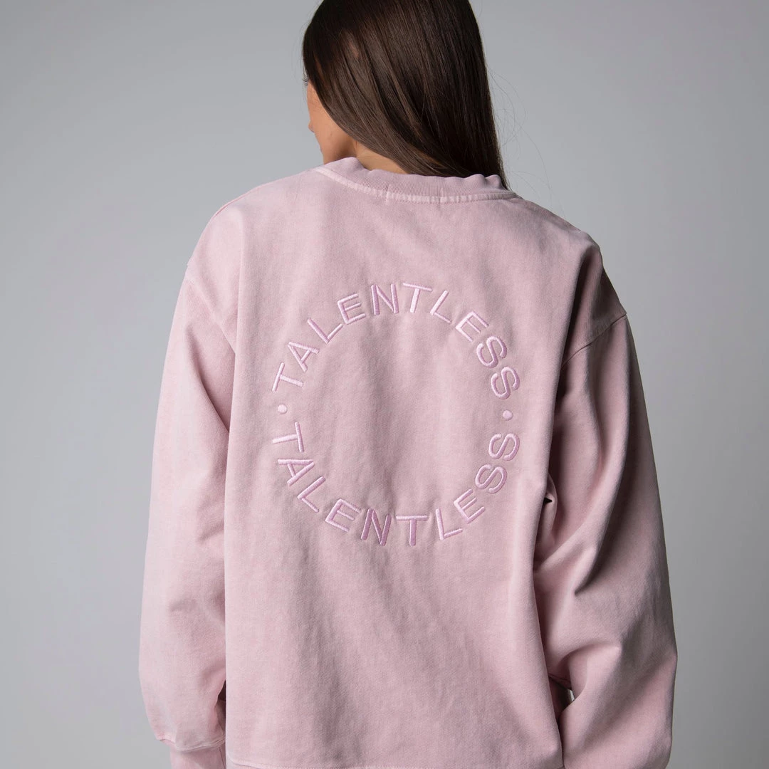 TALENTLESS WOMENS EMBROIDERED CREWNECK - PASTEL Crewnecks 12 TALENTLESS WOMENS EMBROIDERED CREWNECK - PASTEL Crewnecks
