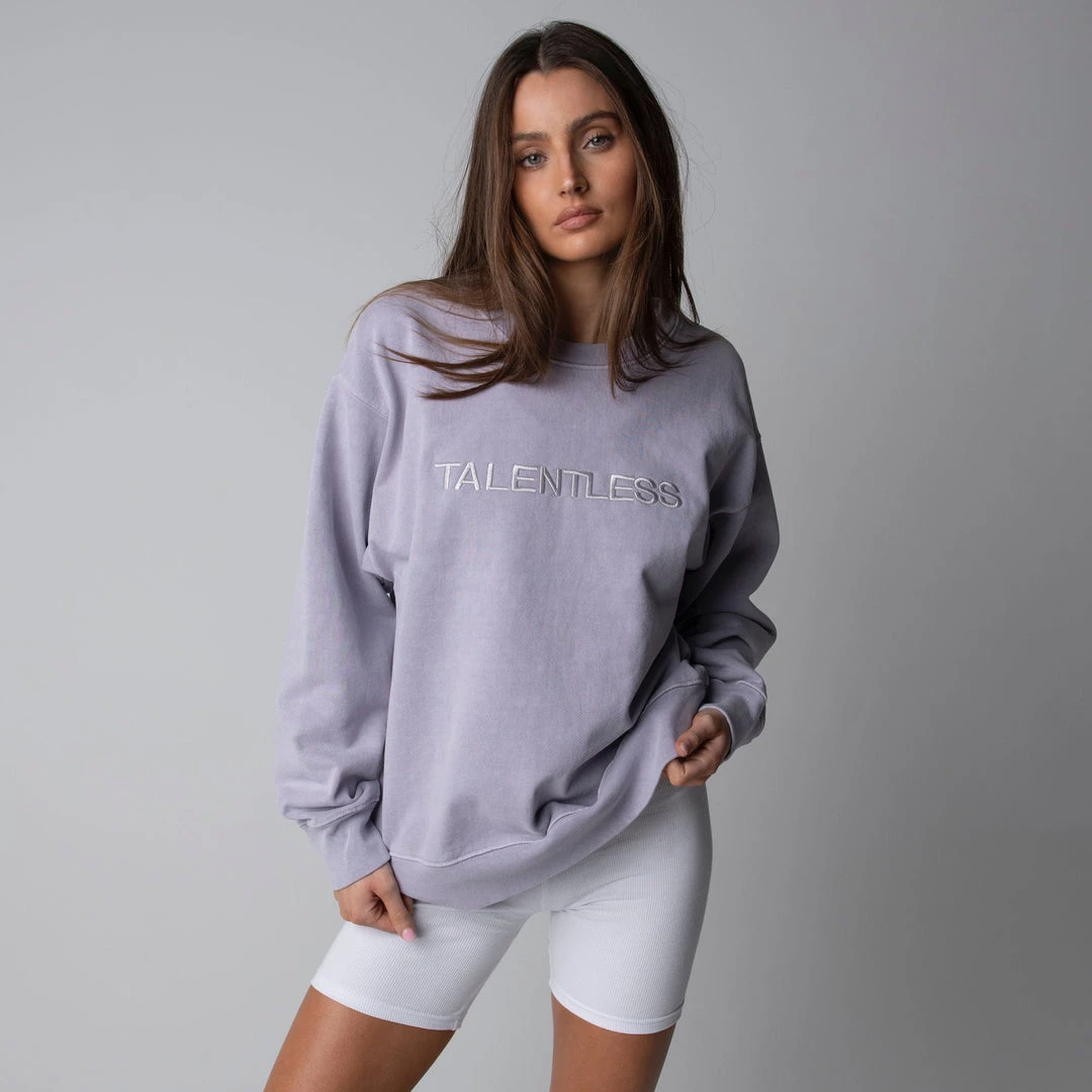 TALENTLESS WOMENS EMBROIDERED CREWNECK - PASTEL Crewnecks 19 TALENTLESS WOMENS EMBROIDERED CREWNECK - PASTEL Crewnecks