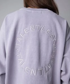 TALENTLESS WOMENS EMBROIDERED CREWNECK - PASTEL Crewnecks 35 TALENTLESS WOMENS EMBROIDERED CREWNECK - PASTEL Crewnecks