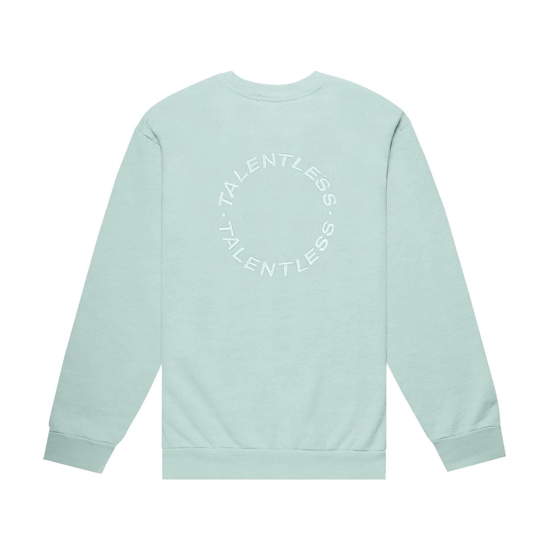 TALENTLESS WOMENS EMBROIDERED CREWNECK - PASTEL Crewnecks 3 TALENTLESS WOMENS EMBROIDERED CREWNECK - PASTEL Crewnecks