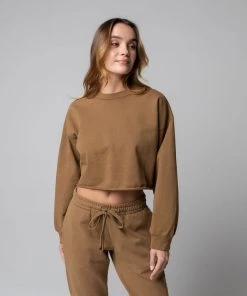 TALENTLESS WOMENS HEAVYWEIGHT CROPPED CREWNECK - MID CENTURY Best Sellers