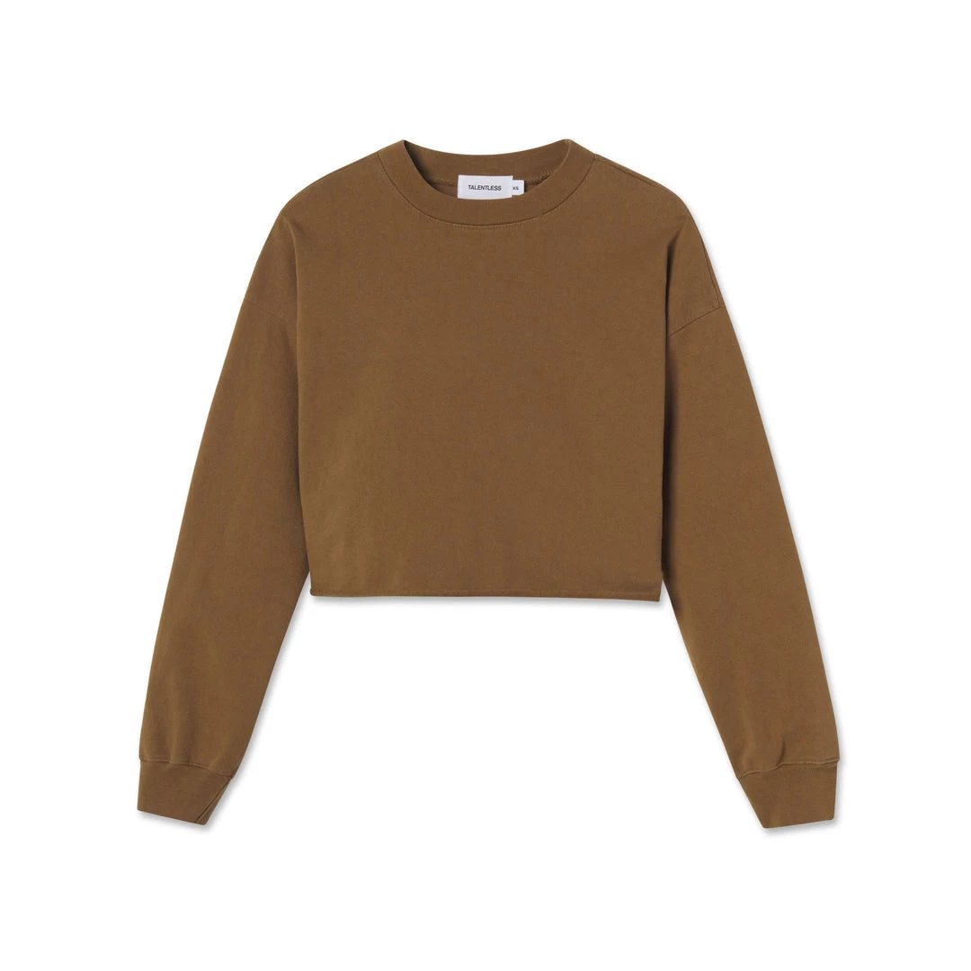 TALENTLESS WOMENS HEAVYWEIGHT CROPPED CREWNECK - MID CENTURY Best Sellers 3 TALENTLESS WOMENS HEAVYWEIGHT CROPPED CREWNECK - MID CENTURY Best Sellers