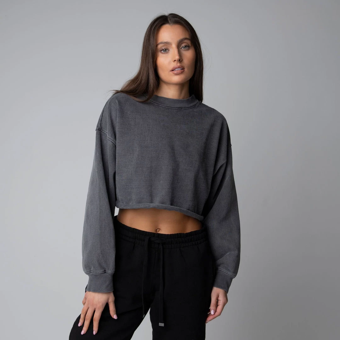 TALENTLESS WOMENS HEAVYWEIGHT CROPPED CREWNECK Best Sellers 4 TALENTLESS WOMENS HEAVYWEIGHT CROPPED CREWNECK Best Sellers