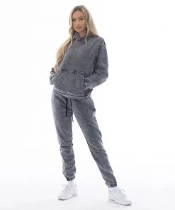 TALENTLESS WOMENS HOODIE - ACID WASH