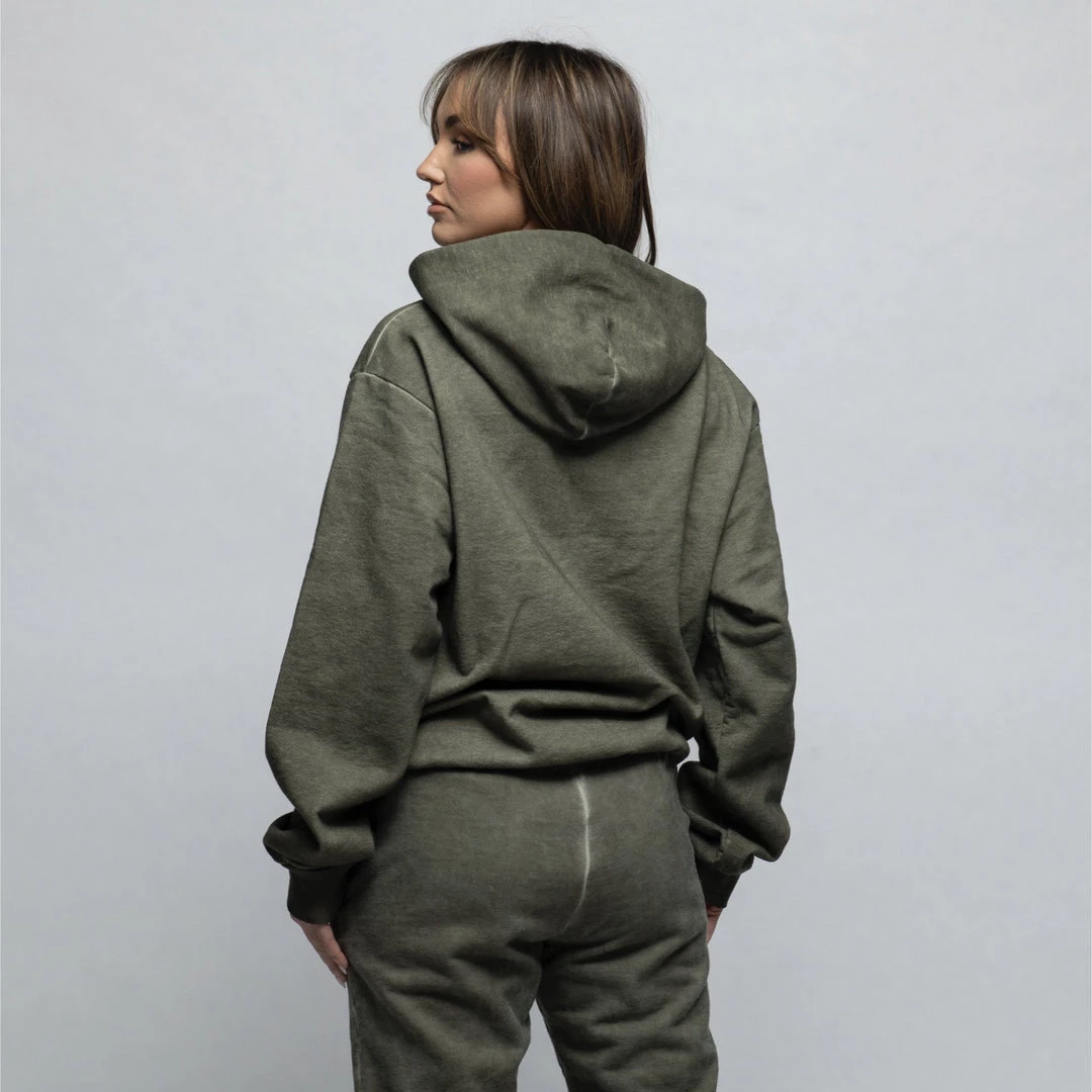MASSIVE WOMENS HOODIE - OIL STAIN 6 MASSIVE WOMENS HOODIE - OIL STAIN