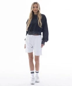 MASSIVE WOMENS MOCK CREWNECK - ACID WASH Crewnecks