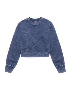 MASSIVE WOMENS MOCK CREWNECK - ACID WASH Crewnecks