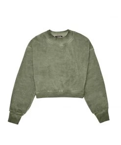 MASSIVE WOMENS MOCK CREWNECK - OIL STAIN Crewnecks