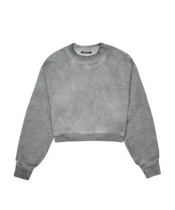 MASSIVE WOMENS MOCK CREWNECK - OIL STAIN Crewnecks