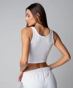 MASSIVE Best Sellers WOMENS WAFFLE KNIT CROP TANK - CORE