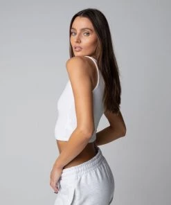 MASSIVE Best Sellers WOMENS WAFFLE KNIT CROP TANK - CORE